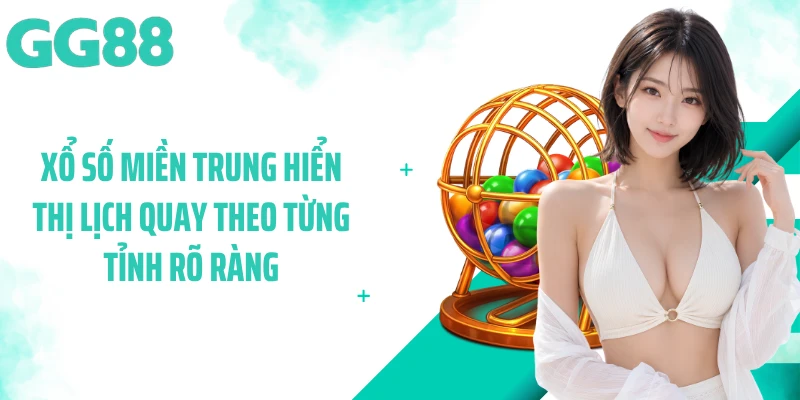 Xổ số miền trung hiển thị lịch quay theo từng tỉnh rõ ràng